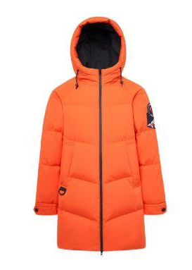 西裝定制 橘黃色保暖御寒羽絨服